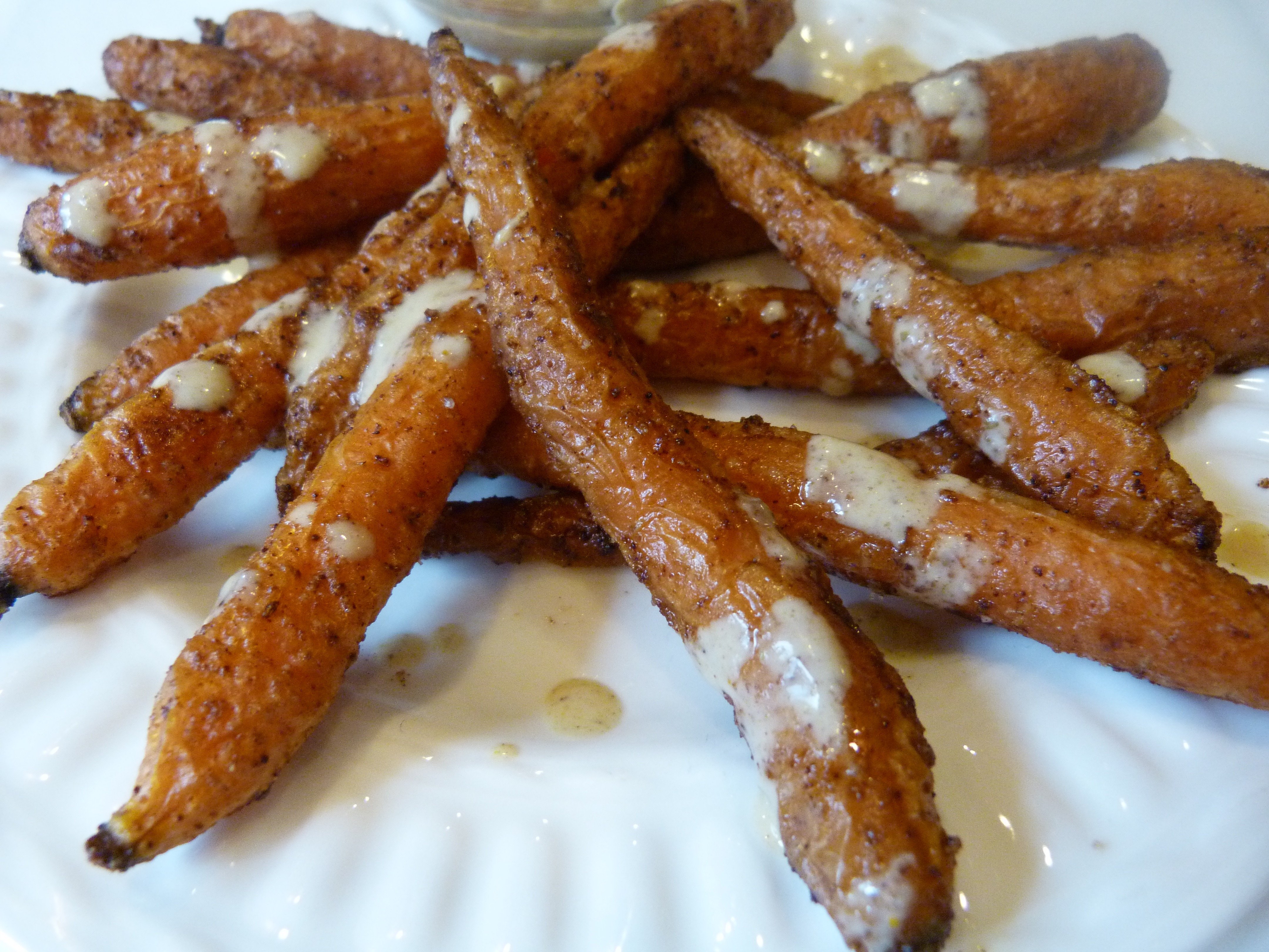 Spiced Carrots with Tahini