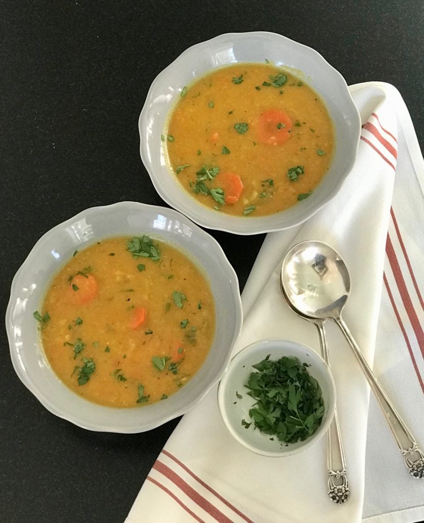 Yellow Split Pea Soup {vegan and gluten-free}