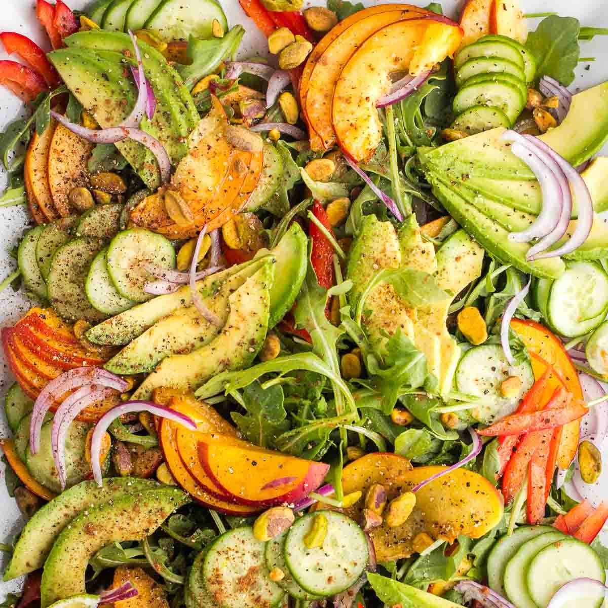 Nectarine Salad with Arugula-image
