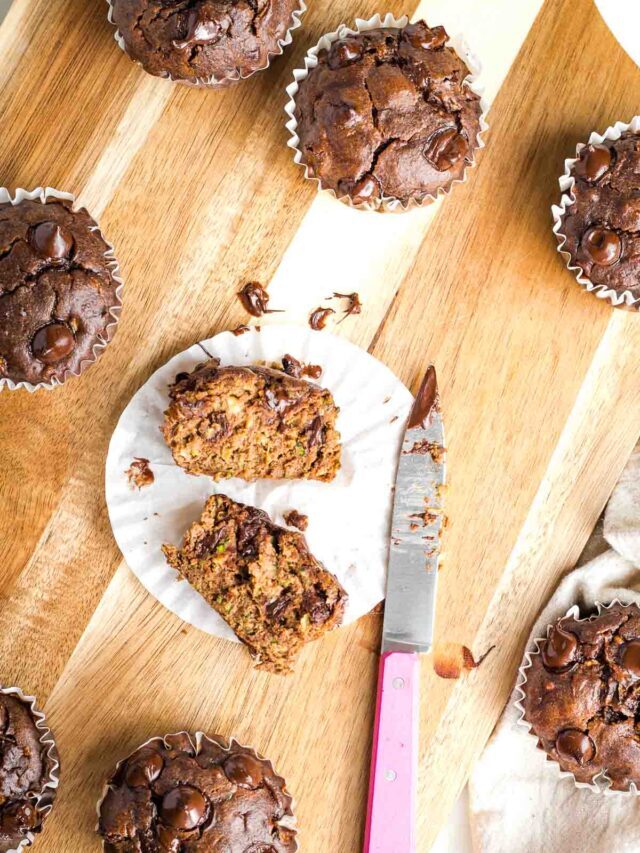 Double Chocolate Zucchini Muffins