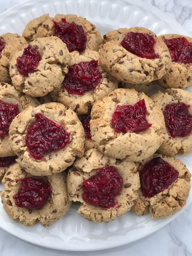 Almond Thumbprint Cookies