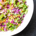 Brightly colors of chopped veggies.