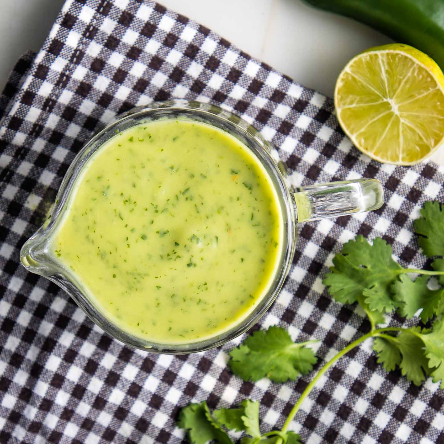 Vegan Avocado Cilantro dressing Debra Klein