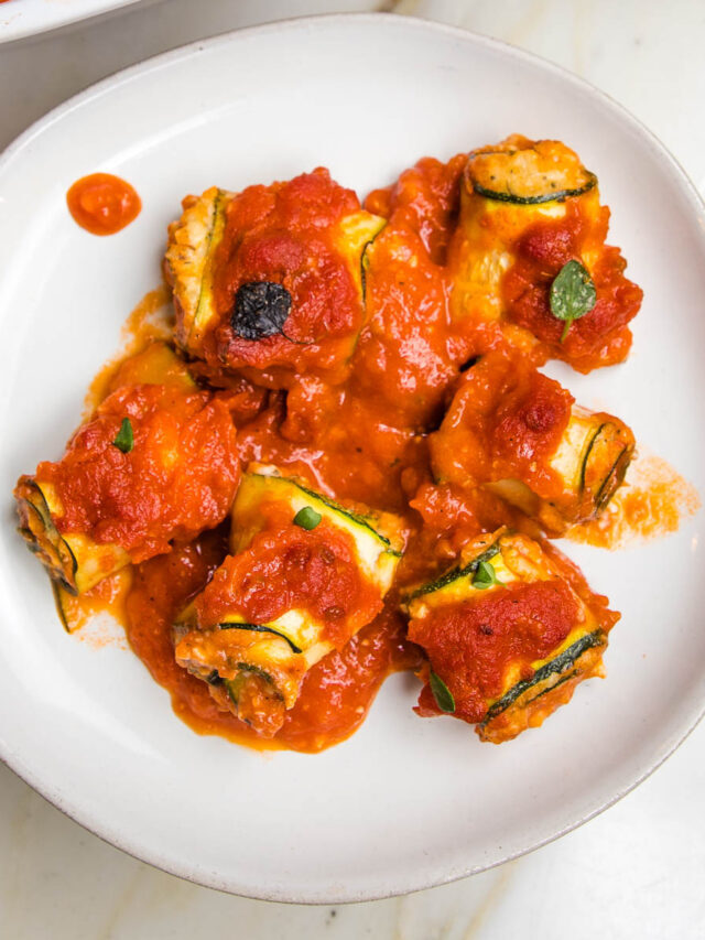 Vegan Lasagna Roll Ups
