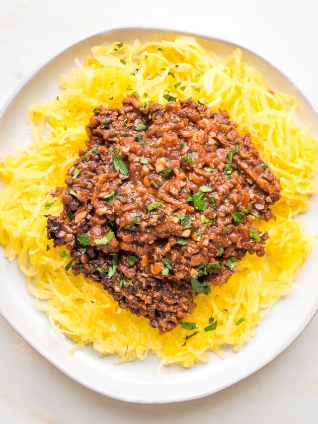 Vegan Bolognese and Spaghetti Squash