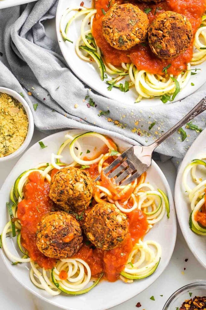 Easy Homemade Vegan Meatballs Debra Klein Vegan Meatballs 16 682x1024