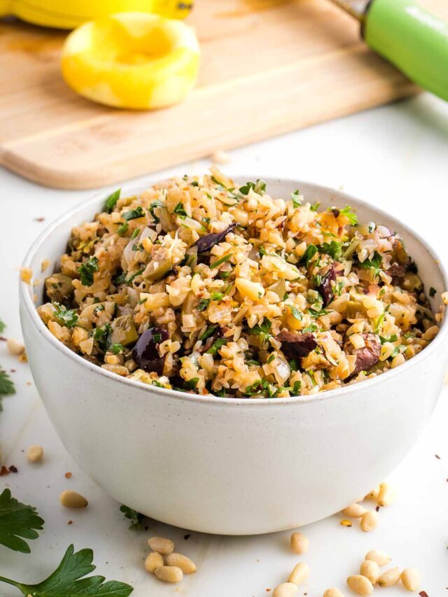 Mediterranean Cauliflower Rice