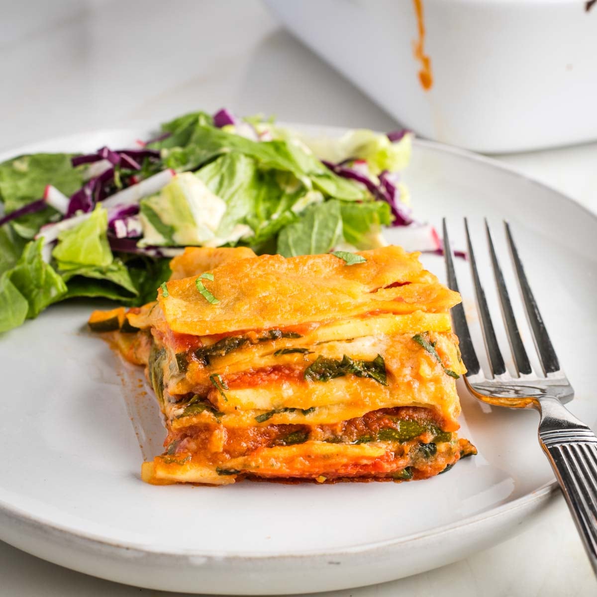Gluten-free and Vegan Vegetable Lasagna - Debra Klein