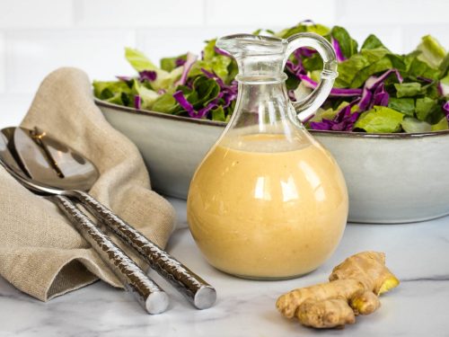 5-Minute Ginger Miso Dressing with Tahini