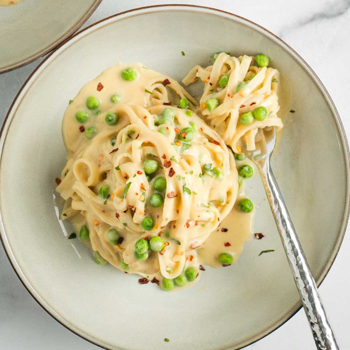 15-minute Vegan Fettuccine Alfredo - Debra Klein